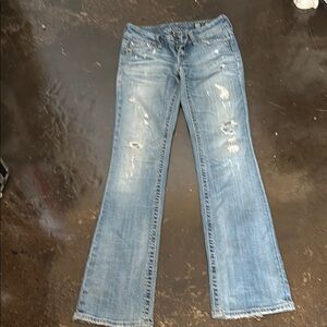 Miss Me Light Blue Distressed Flare Jeans